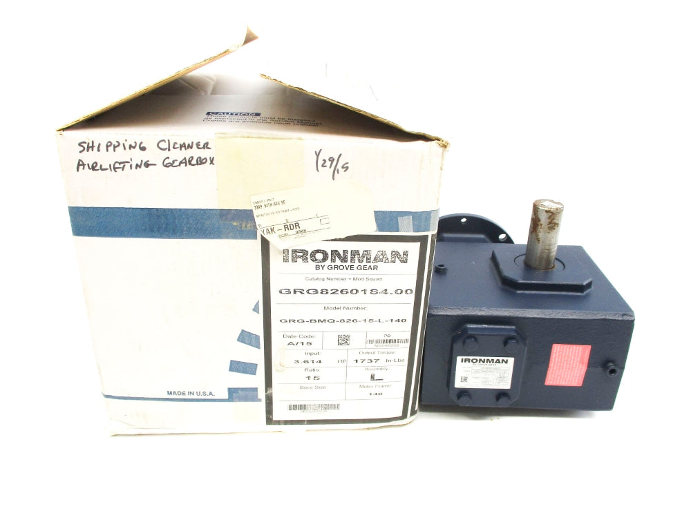 GROVE GEAR GRG-BMQ-826-15L-140 GRG8260184.00 NSMP
