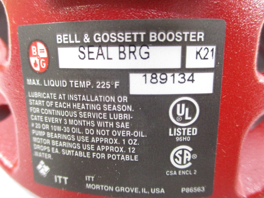 BELL & GOSSETT W89134 NSMP