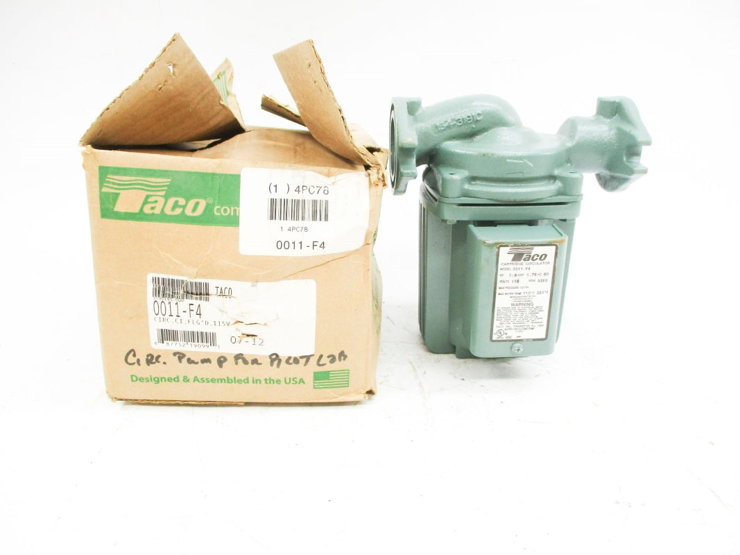 TACO 0011-F4 115V 1.76A 125PSI NSMP
