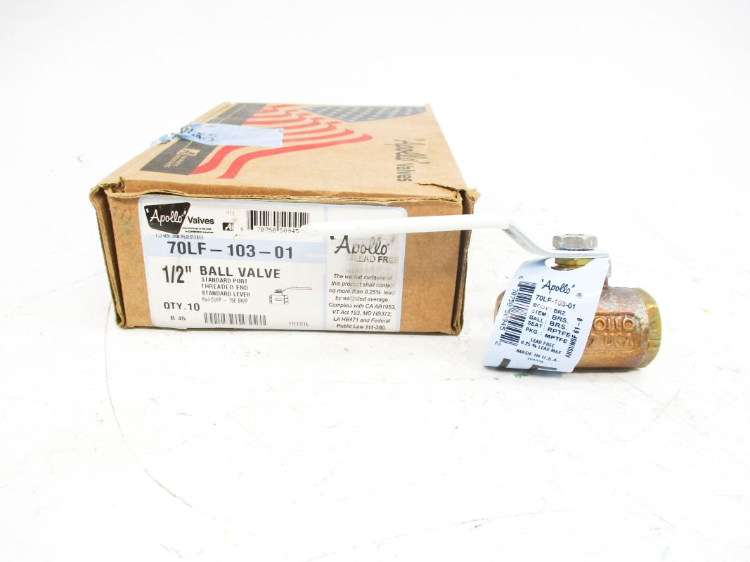 APOLLO 70LF-103-01 1/2" (PKG OF 10) NSMP