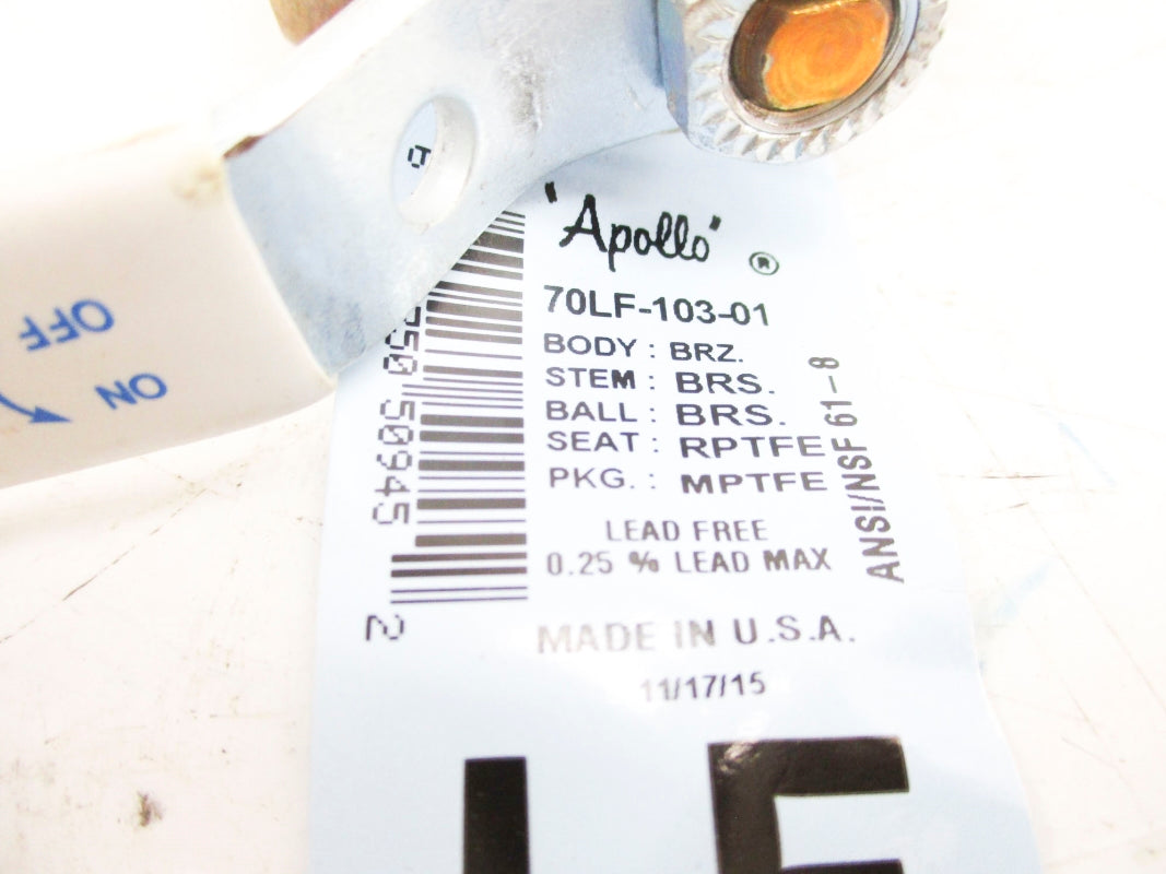 APOLLO 70LF-103-01 1/2" (PKG OF 10) NSMP