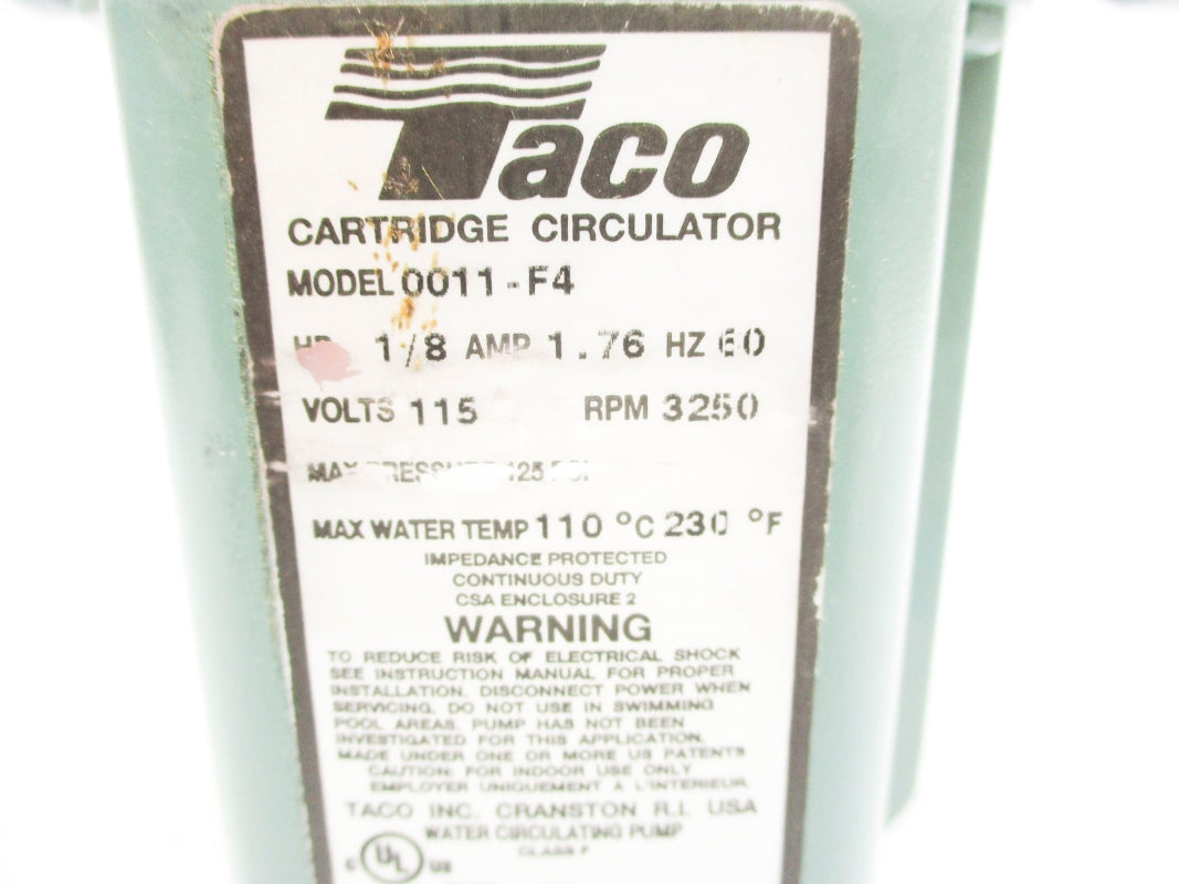 TACO 0011-F4 125PSI NSNP