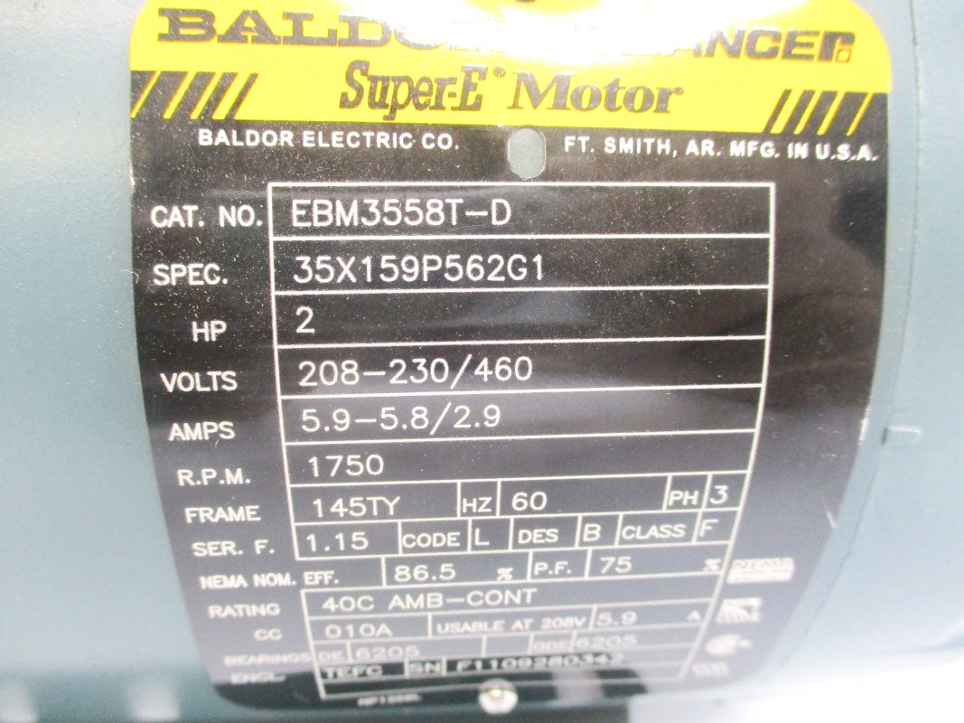 BALDOR EBM3558T-D UNMP
