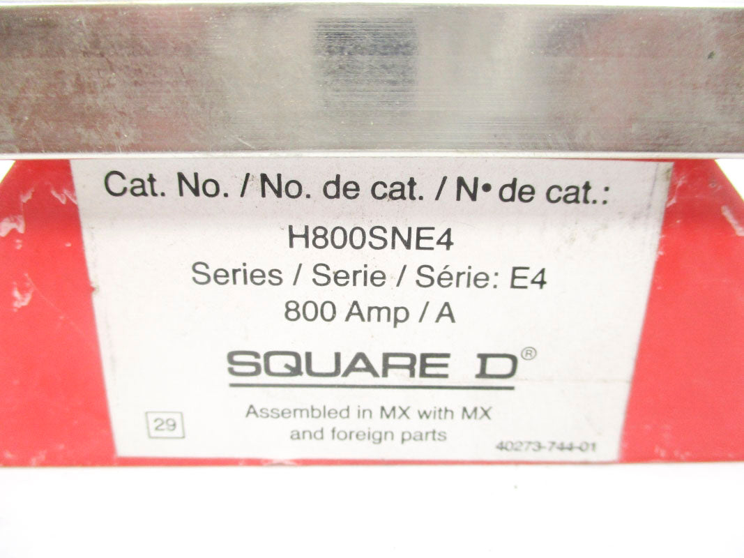 SQUARE D H800SNE4 SER. E4 NSNP