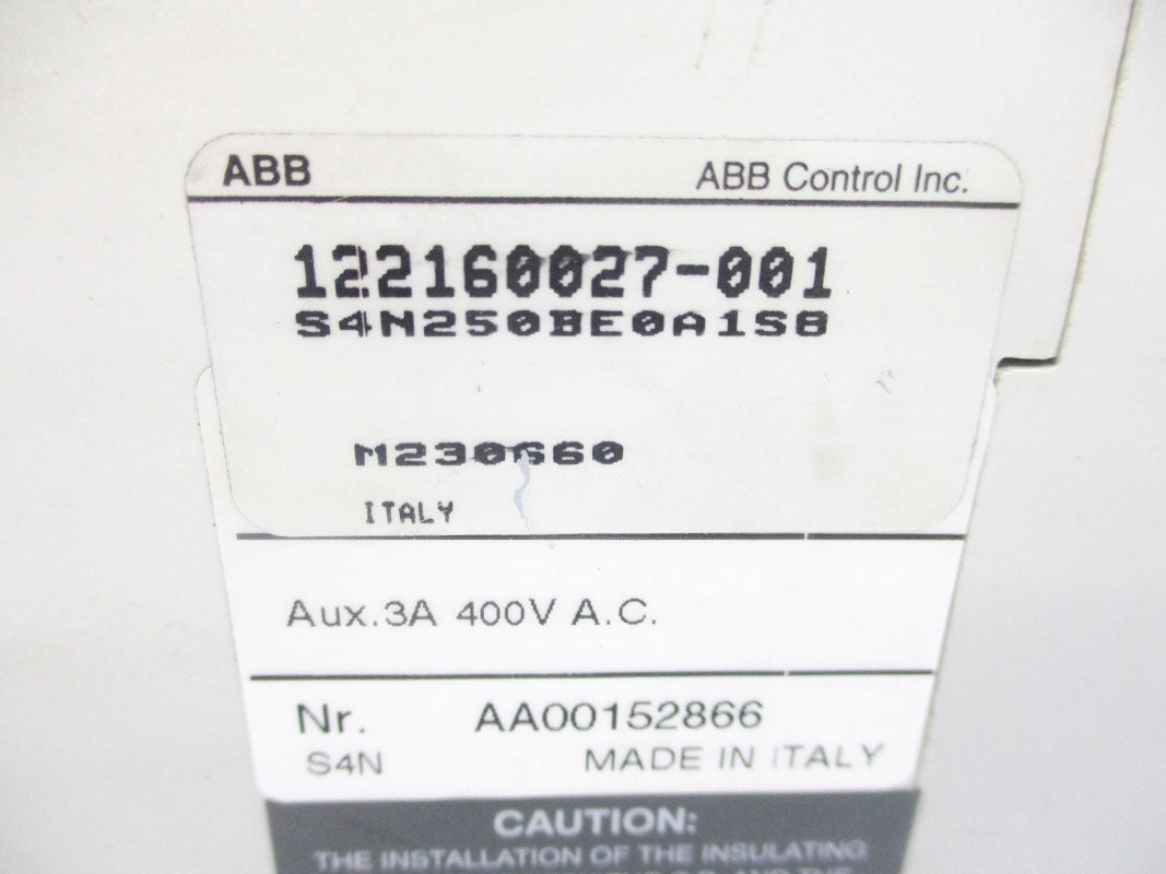 ABB S4N250BE0A1S8 240V 250A NSNP