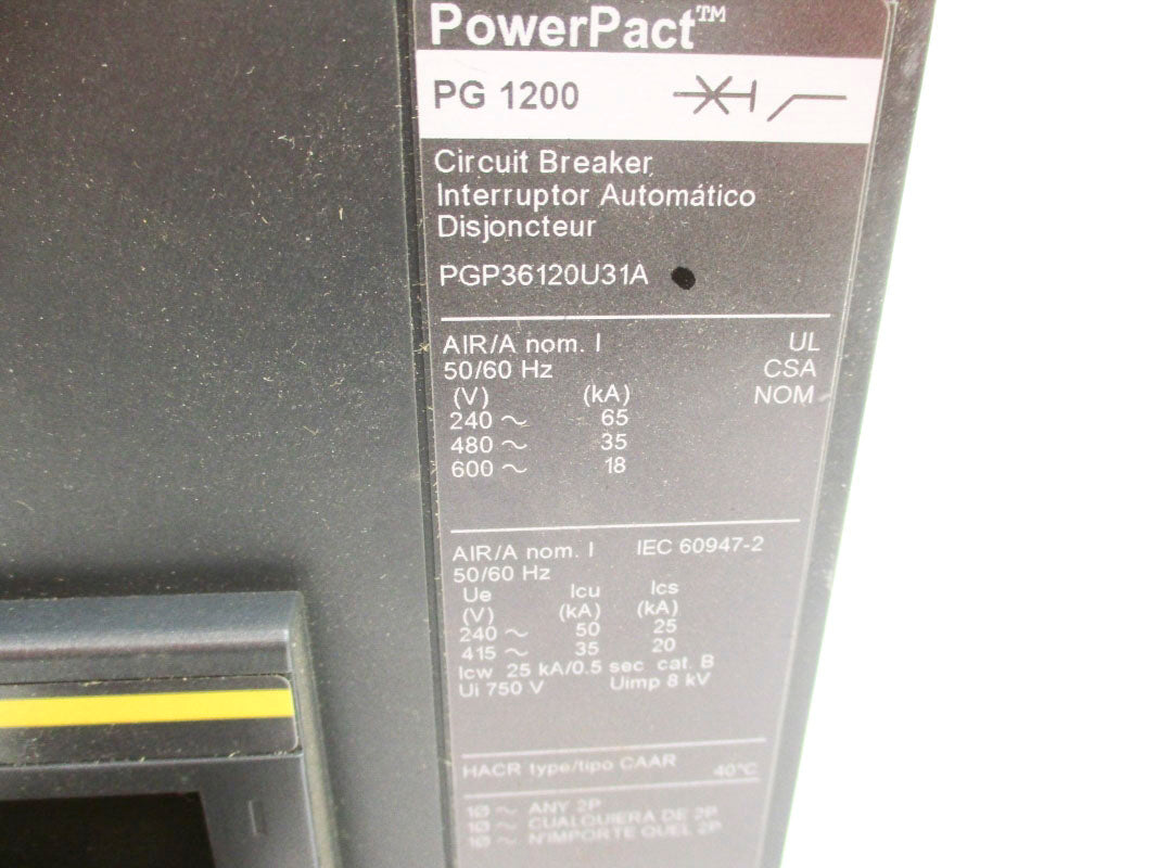 SQUARE D PGP36120U31A SER. 1 240V 1200A (AS PICTURED) NSNP