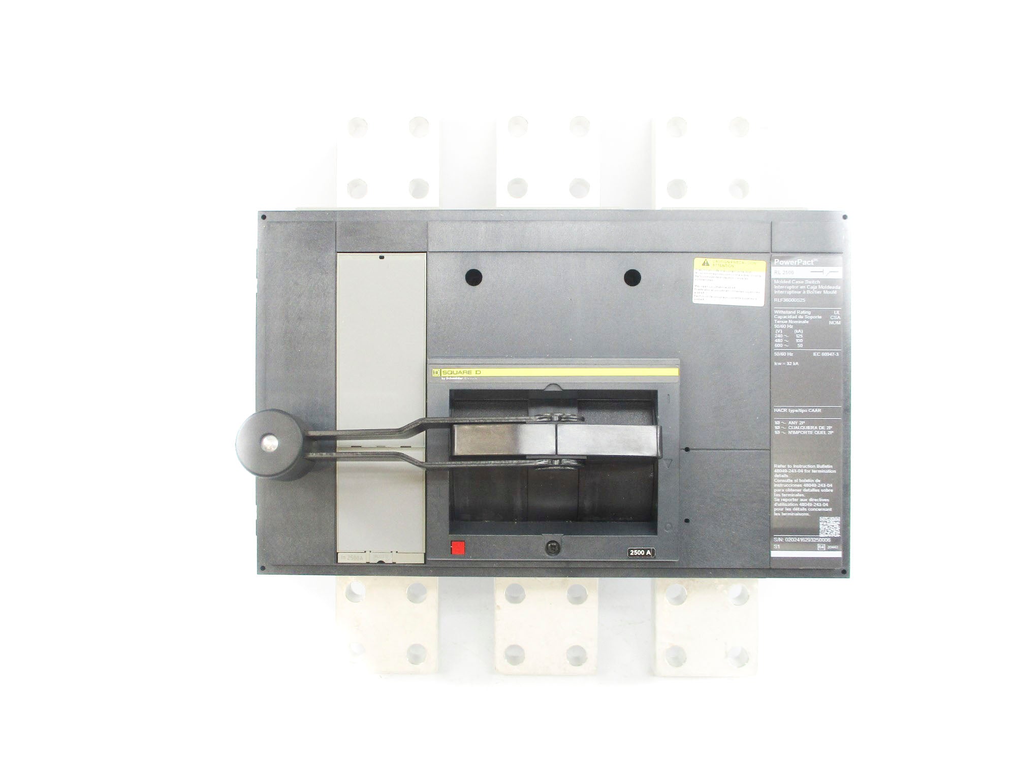 SQUARE D RLF36000S25 SER. 1 2500A NSNP
