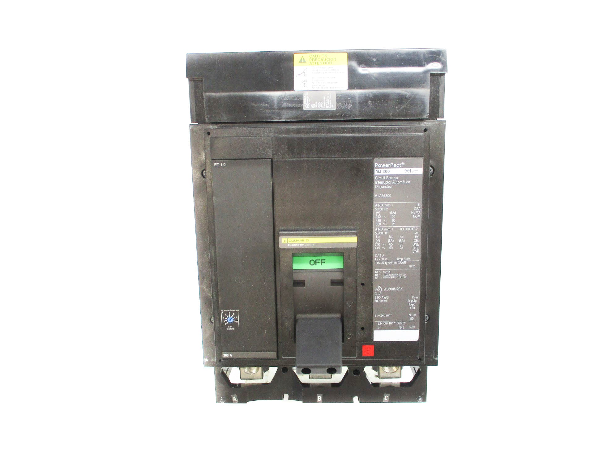 SQUARE D MJA36300 SER. 1 240V 300A NSNP