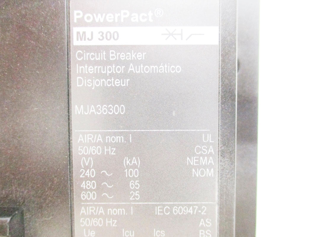 SQUARE D MJA36300 SER. 1 240V 300A NSNP