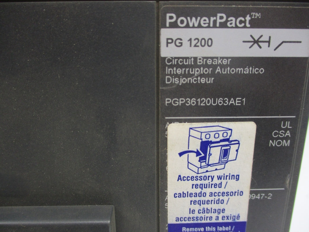 SQUARE D PGP36120U63AE1 SER. 1 240V 1200A NSNP