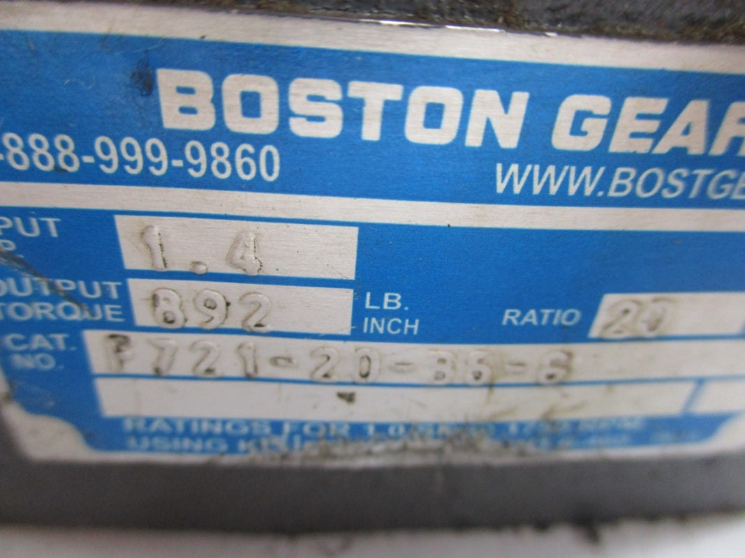BOSTON GEAR F721-20-B5-G UNMP