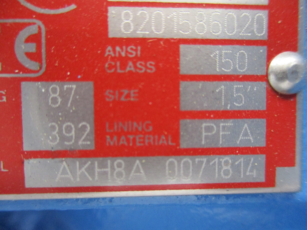 FLOWSERVE AKH8A 1.5" 87PSI NSNP