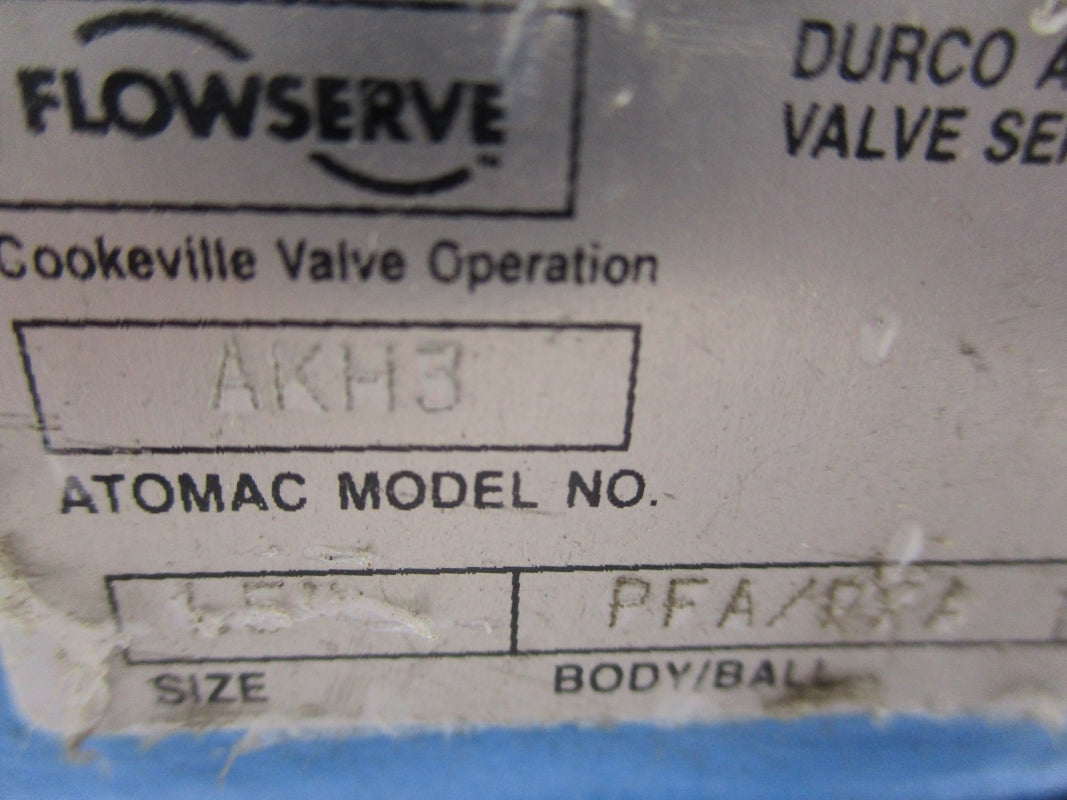 FLOWSERVE AKH3 1.5" 87PSI UNMP