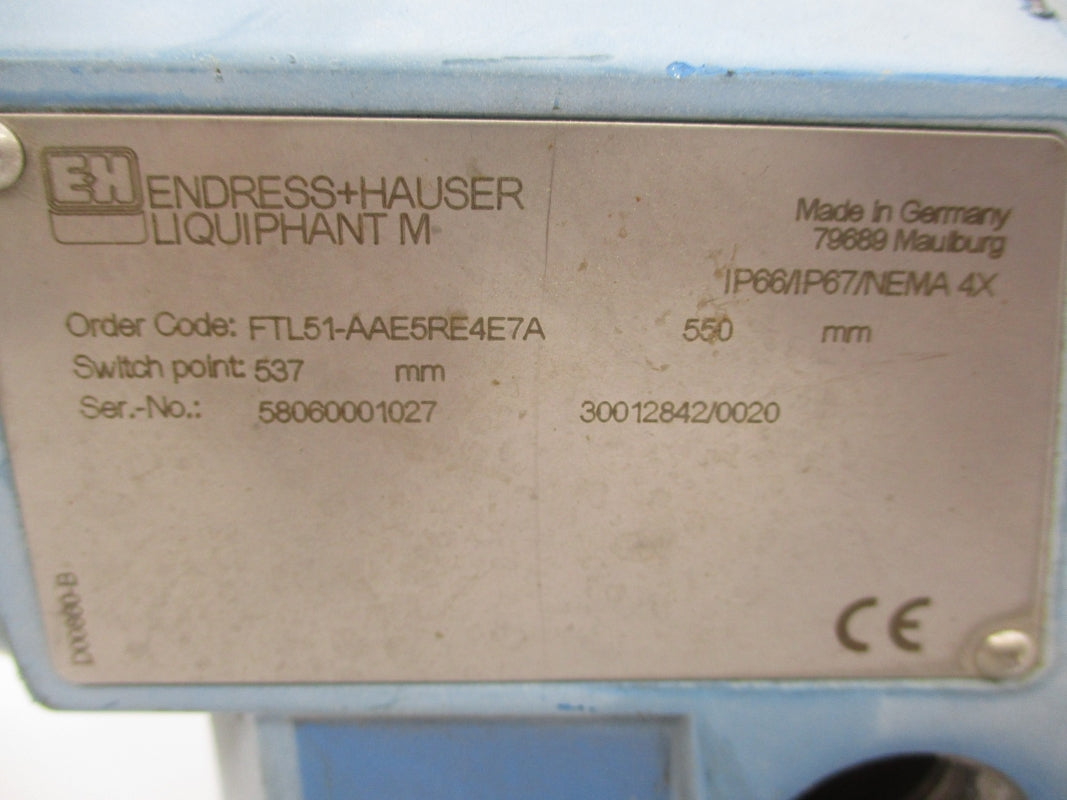 ENDRESS+HAUSER FTL51-AAE5RE4E7A UNMP