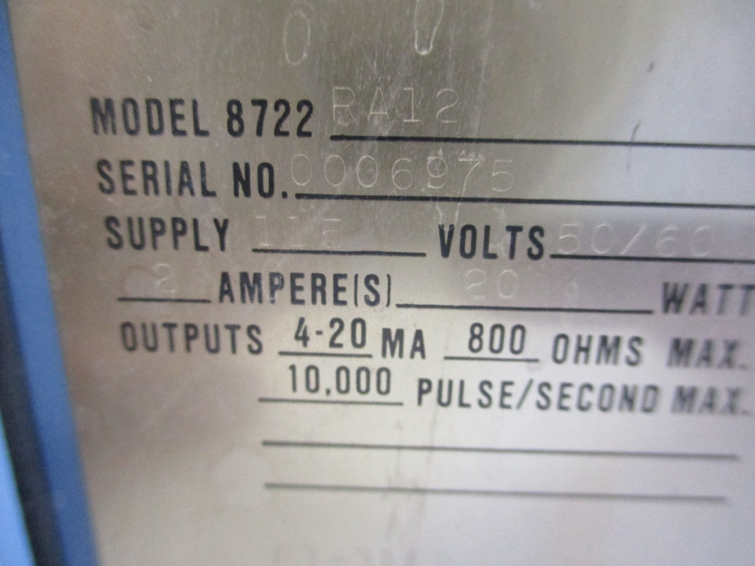 ROSEMOUNT 8722RA12 UNMP