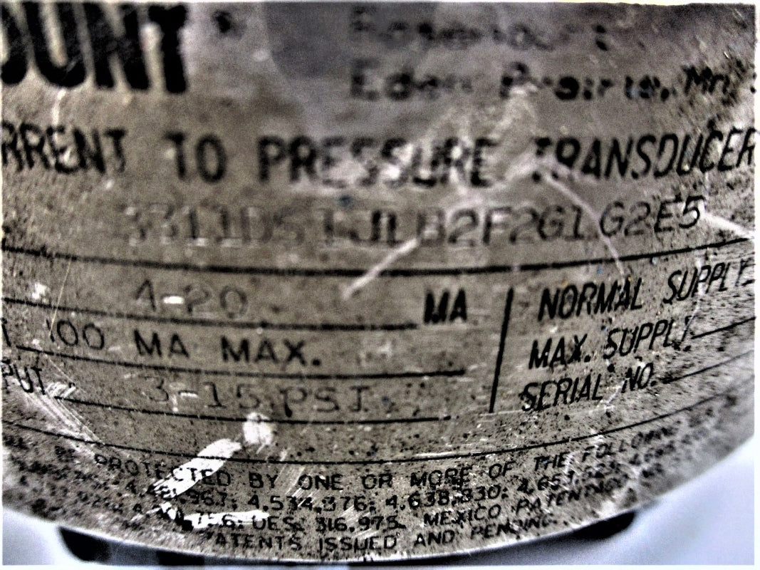 ROSEMOUNT 3311DS1JLB2F2G1G2E5 3-15PSI UNMP