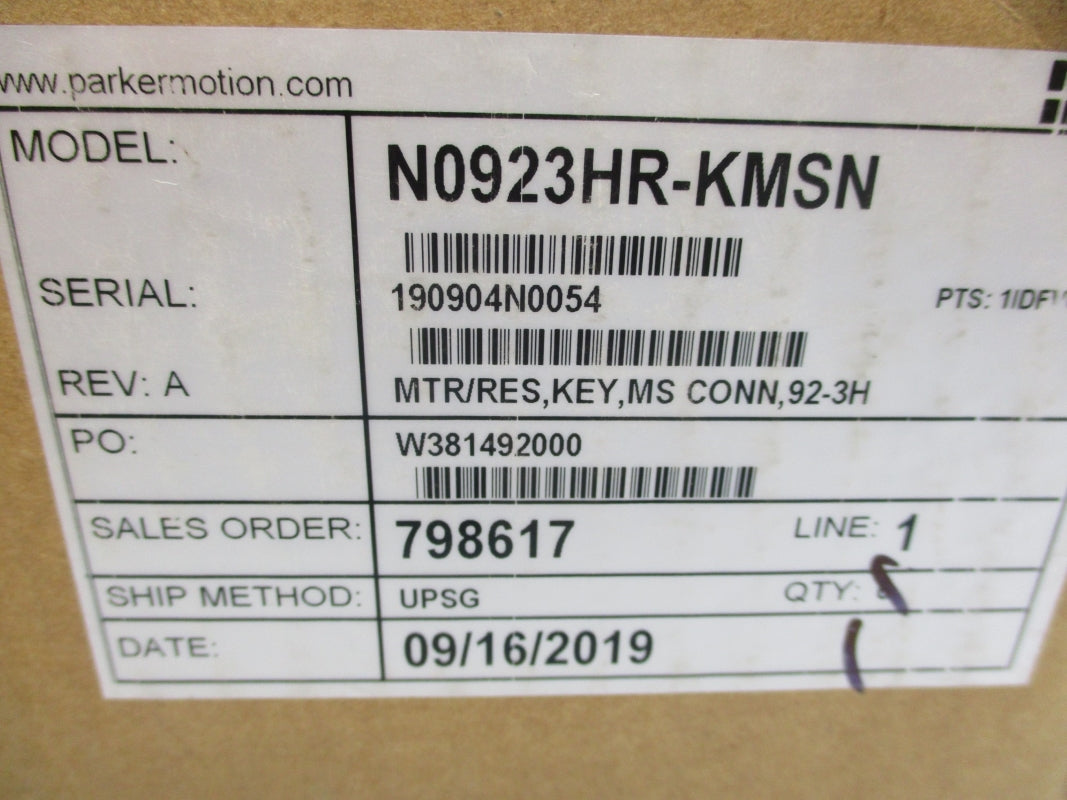 PARKER N0923HR-KMSN NSFS