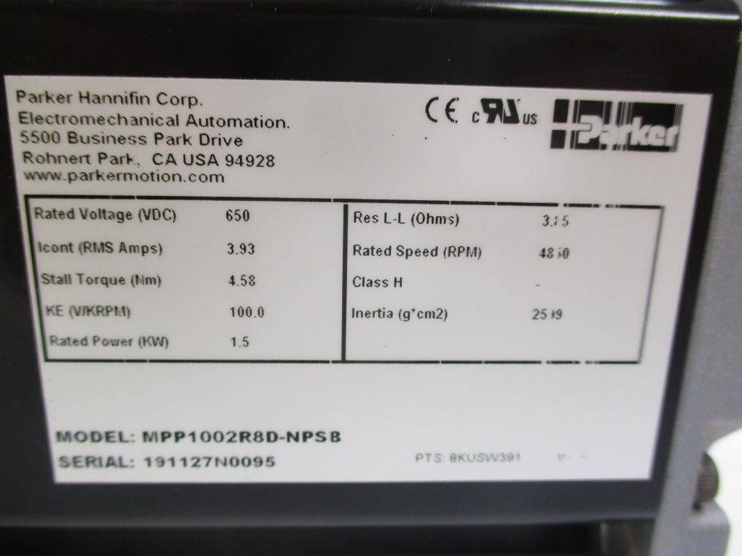 PARKER MPP1002R8D-NPSB NSMP