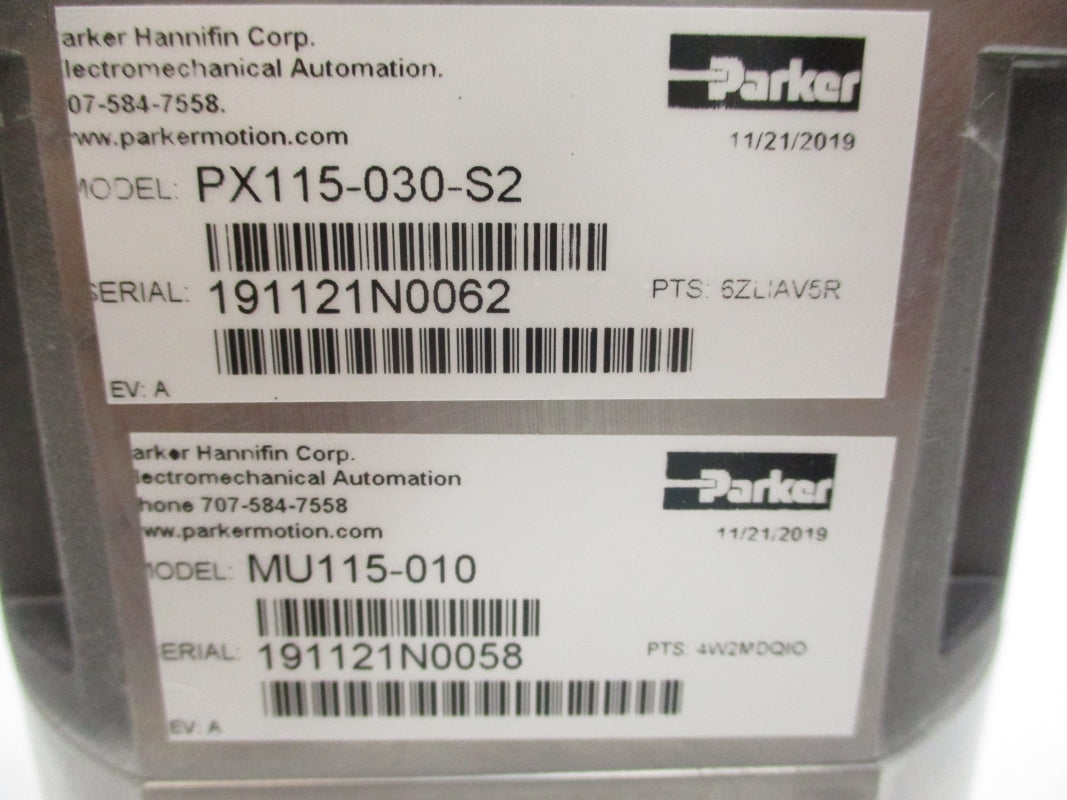 PARKER PX115-030-S2 MU115-010 NSMP