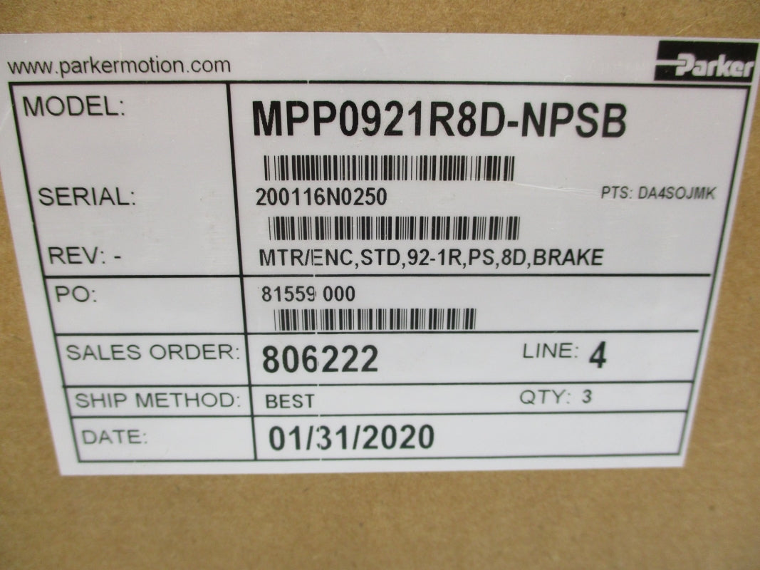 PARKER MPP0921R8D-NPSB NSFS