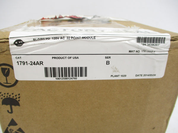 ALLEN BRADLEY 1791-24AR SER. B 120VAC DATE: 2014 NSFS