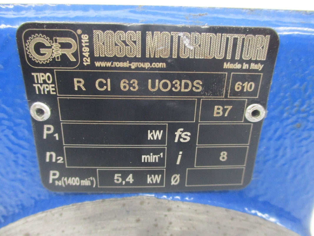 ROSSI MOTORIDUTTORI RCI63UO3DS UNMP