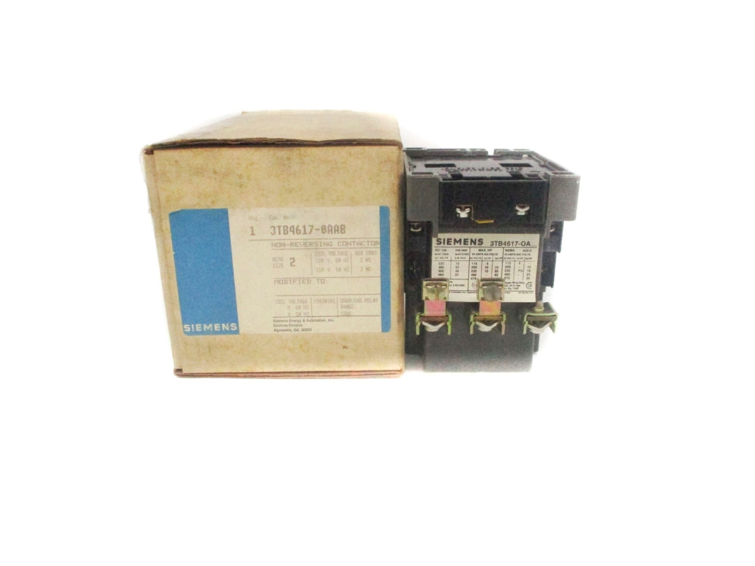 SIEMENS 3TB4617-0AA8 120V NSMP