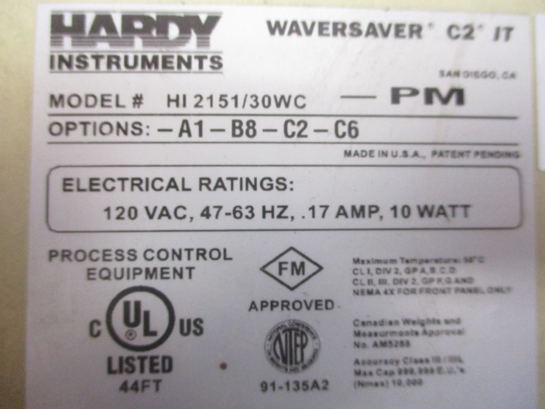 HARDY INSTRUMENTS HI2151/30WC-PM NSNP
