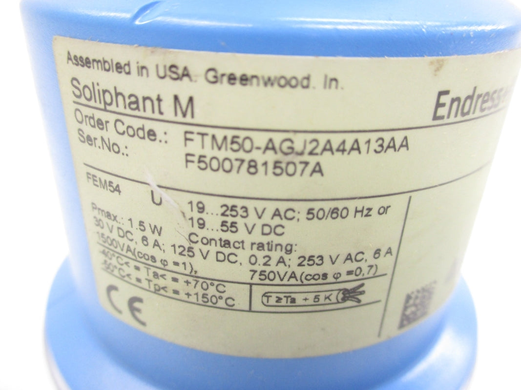 ENDRESS+HAUSER FTM50-AGJ2A4A13AA 253V 6A NSNP