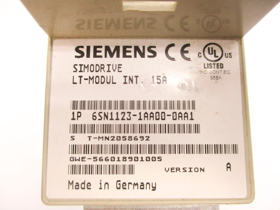 SIMENS 6SN1123-1AA00-0AA1 15A UNMP
