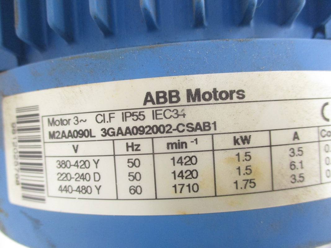 BENZLERS BS71/M2AA/90L4 M2AA090L 20V 152,2RPM UNMP