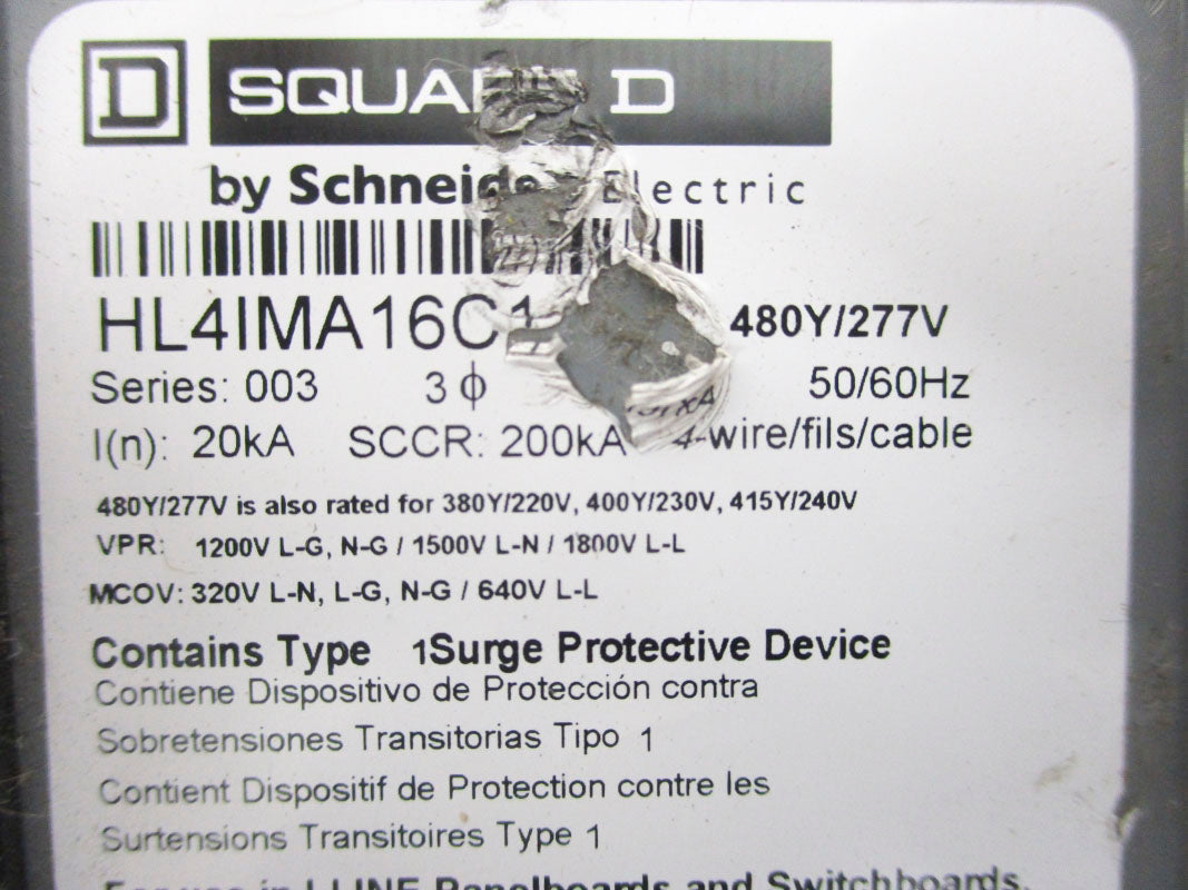SQUARE D HL4IMA16C1 SER.003 277V NSNP