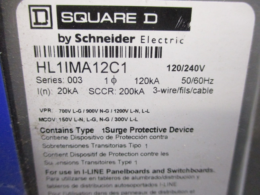 SQUARE D HL1IMA12C1 SER. 003 120/240V NSNP