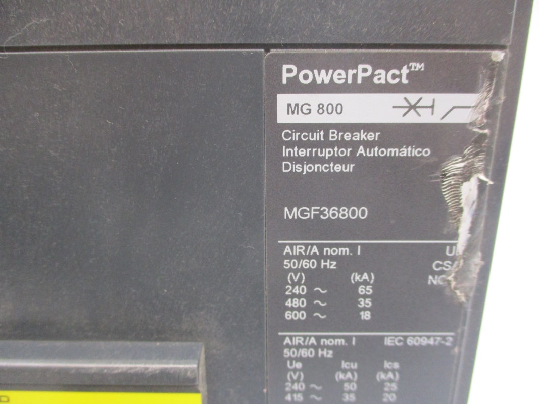SQUARE D MGF36800 SER. 2 240V 800A NSNP
