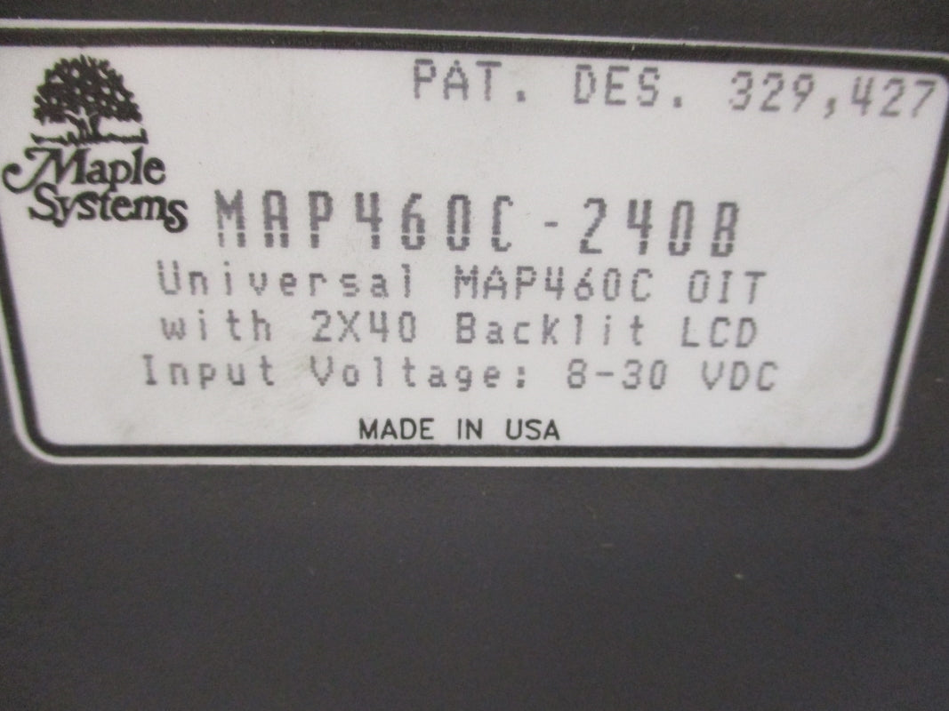 MAPLE SYSTEMS MAP460C-240B 30VDC NSNP