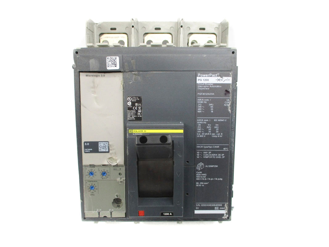 SQUARE D PGF36120U31A SER. 1 600V 1200A (AS PICTURED) NSNP