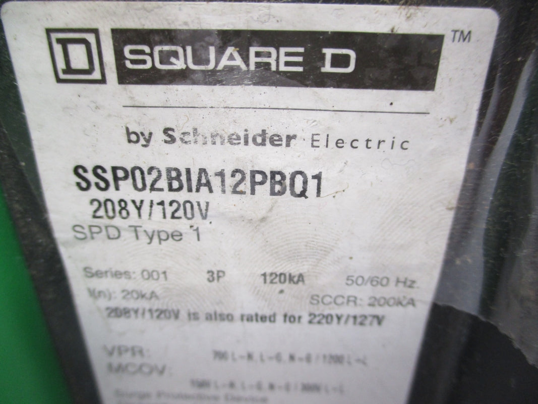 SQUARE D SSP02BIA12PBQ1 SER. 001 120V NSNP