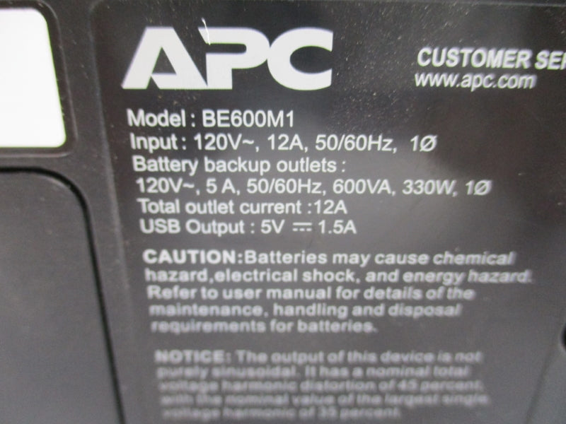 APC BE600M1 120V 12A (NO BATTERY) NSNP
