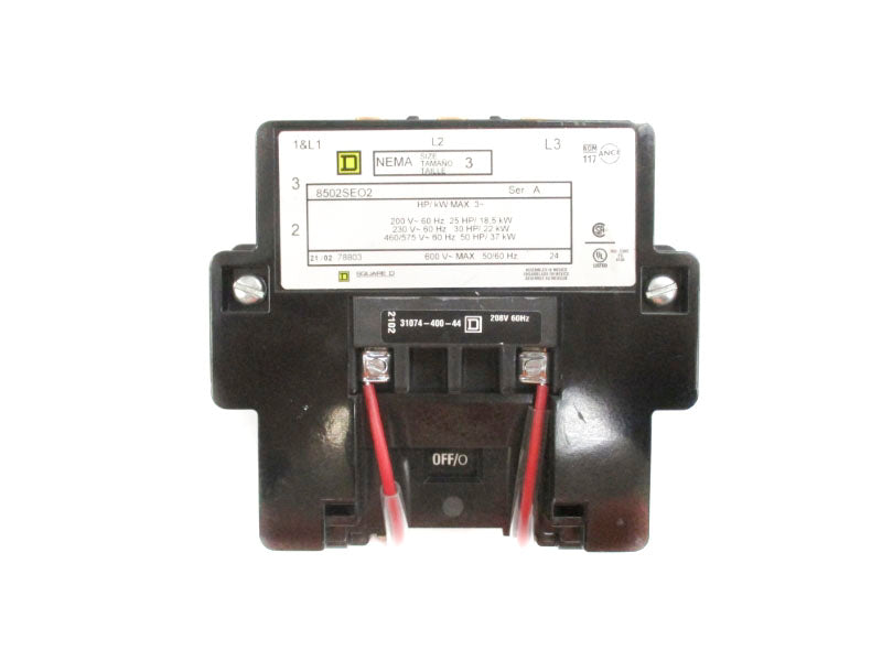 SQUARE D 8502SEO2V08 SER. A 208V NSNP