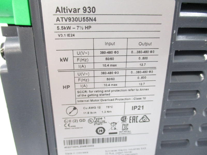SCHNEIDER ELECTRIC ATV930U55N4 380-480V 12.7A NSNP