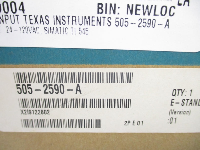 SIEMENS 505-2590-A 24-120V NSMP