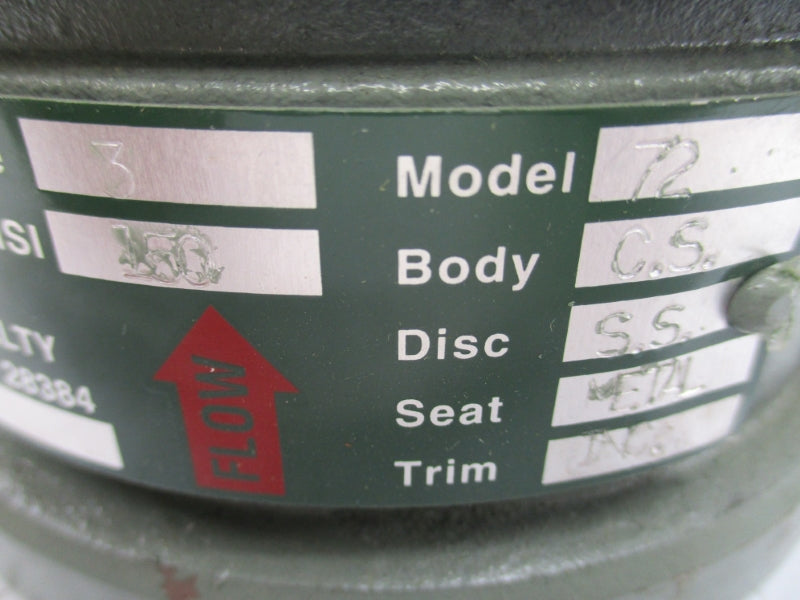 MUESSCO MODEL 72 3" UNMP