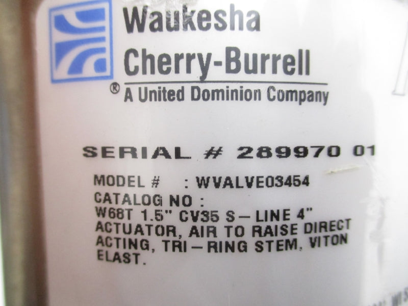WAUKESHA WVALVE03454 W68T 1.5" NSNP