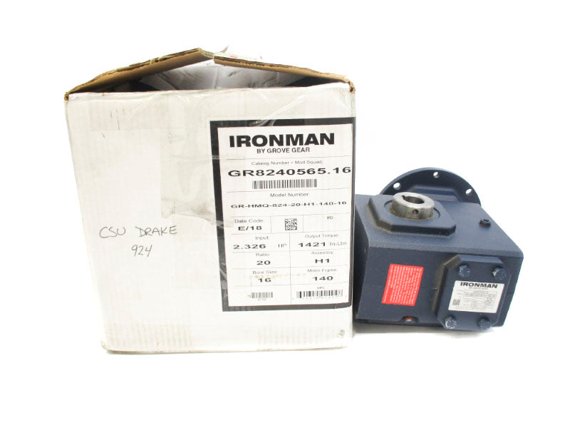 GROVE GEAR GR-HMQ-824-20-H1-140-16 GR8240565.16 NSMP