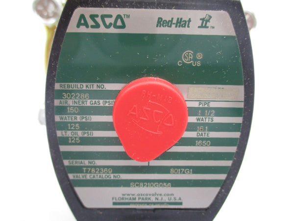 ASCO SC8210G056 120V 125PSI 1 1/2" NSMP