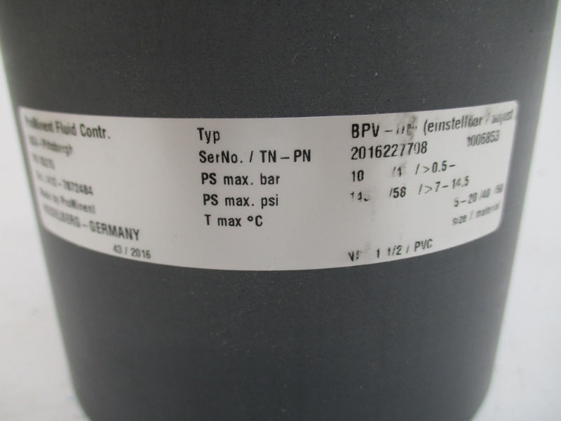 PROMINENT BPV-DM 1006853 10PSI 1 1/2" NSMP