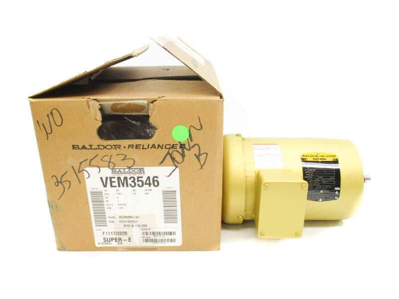 BALDOR VEM3546 230/460V 1.5/3A NSMP