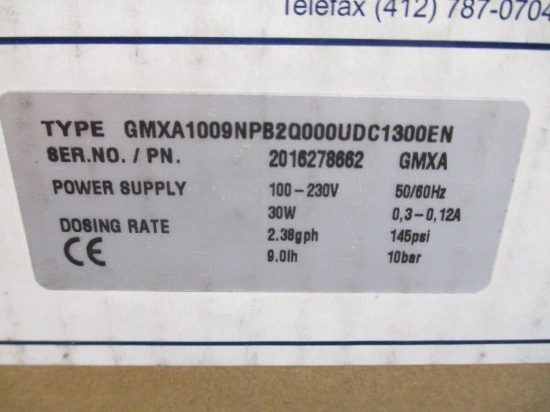 PROMINENT GMXA1009NPB2Q000UDC1300EN 100-230V 145PSI NSMP