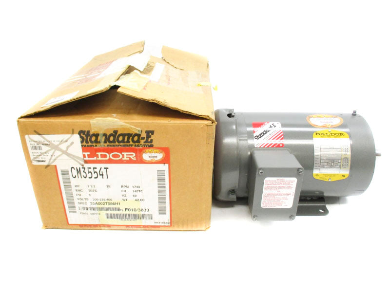 BALDOR CM3554T SER. F 208/460V 2.1/4.5-4.2A NSMP