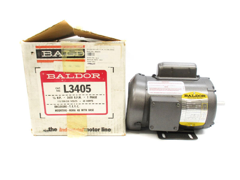 BALDOR L3405 SER. F 115-230V 3.0-3.2/6.0A NSMP